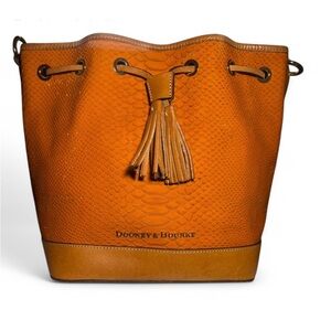 Dooney & Bourke Orange Bucket Bag
